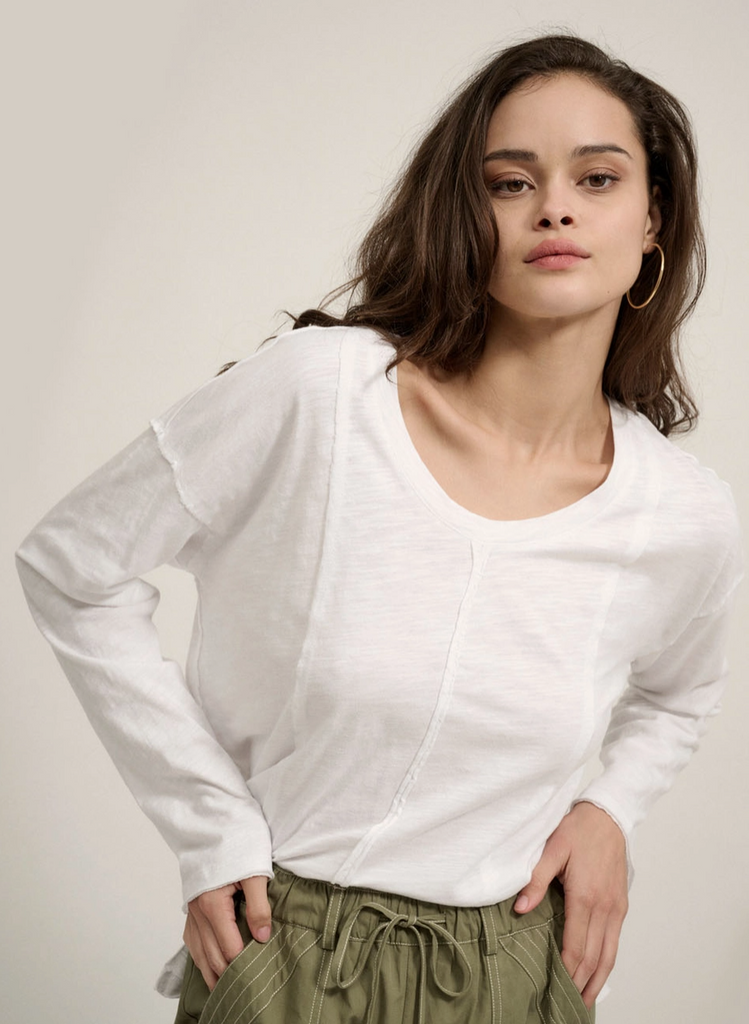 Easy Fit Exposed-Seam Top