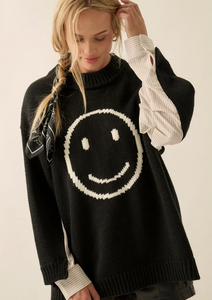 Smiley Face Oversize Sweater