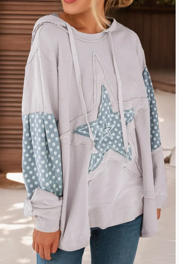 Patchwork Star Hoodie