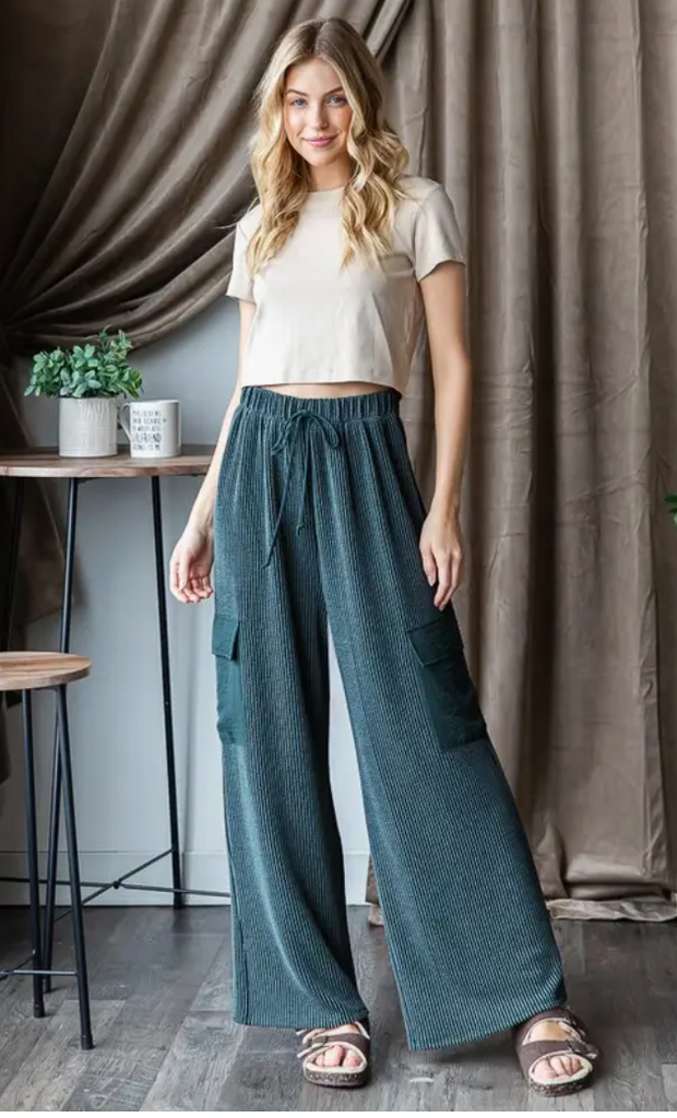 Ribbed Casual Pants