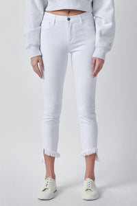White Crop Skinny Jeans
