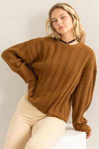 Ribbed Texture Sweater