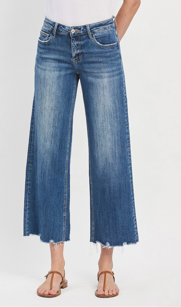 Mid Rise Wide Jeans