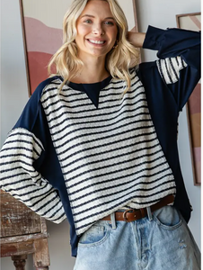 Textured Stripe Top