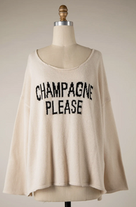 Champagne Please Sweater