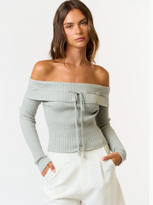 Rib OTS Sweater Top