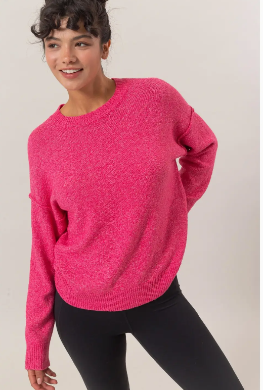 Reverse Seam Sweater Top