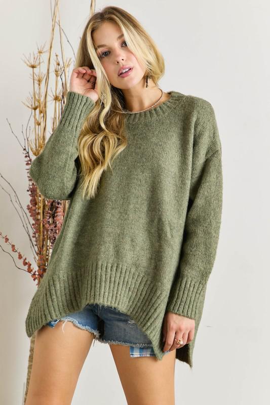 Basic Rib Edge Sweater