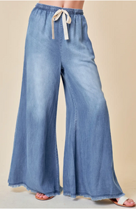 Wide Leg Denim Pants