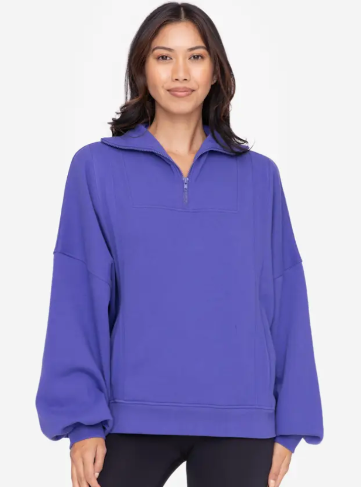 Oversized Half Zip Pullover