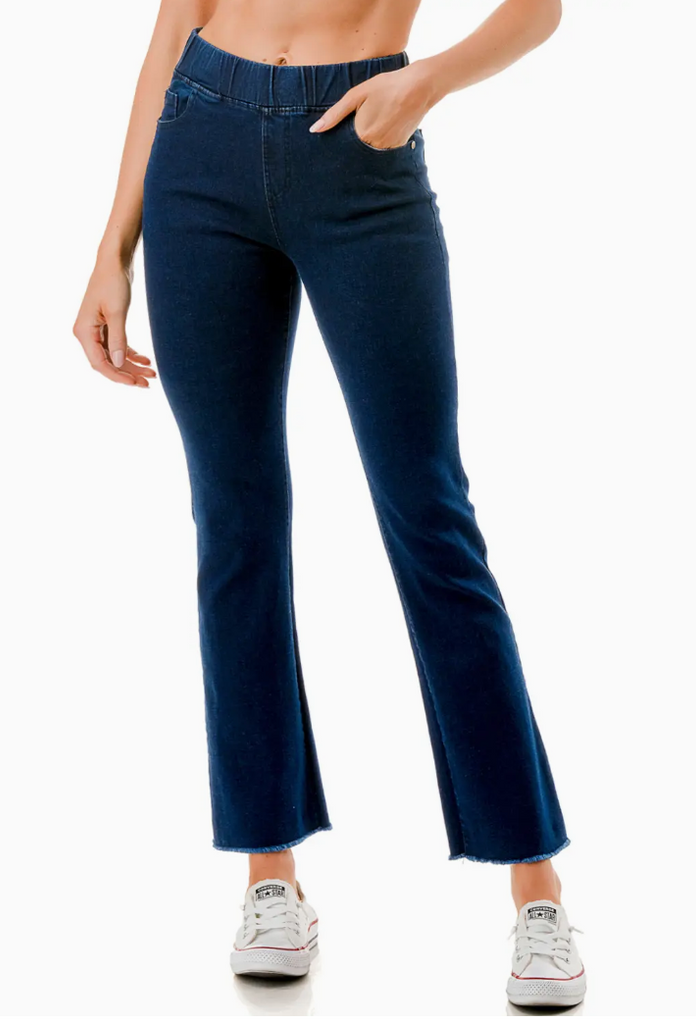 Pull On Flare Jeans