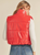 Faux Leather Puffer Vest